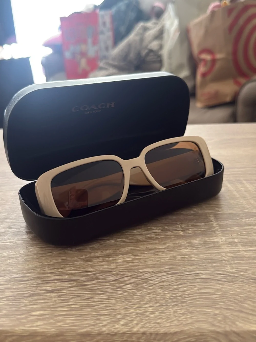 Coach Black Hard Eyewear Case